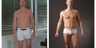 Adam gained 18 pounds.