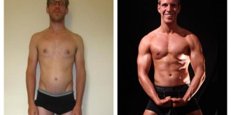 Tom gained 33 pounds.