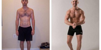 Mark gained 33 pounds.